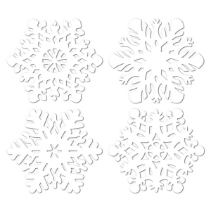 Club Pack of 48 Pre-Packaged Die-Cut Snowflake Christmas Party Cutout Decorations 14.5 - All