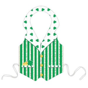 Pack of 24 Prismatic St. Patrick's Day Vest Costume Accessories - All