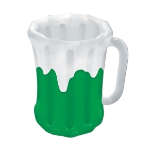 Pack of 6 Inflatable Green and White Beer Mug St. Patrick's Day Cooler 27 - All