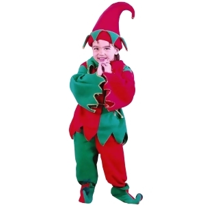 6-Piece Toddler's Christmas Elf Costume Set Size 24M 2T - All