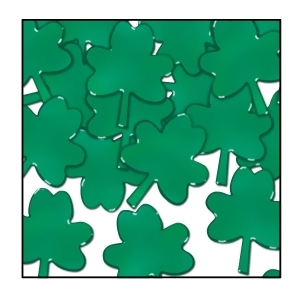 Club Pack of 12 Green Fanci-Fetti Shamrock St. Patrick's Day Celebration Confetti Bags 1 oz. - All