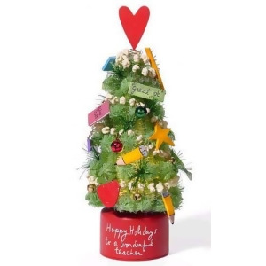 Department 56 Lighted 11.5 Holiday Teacher Christmas Tree - All