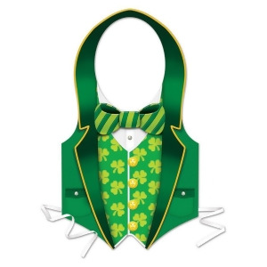 Pack of 24 St. Patrick's Day Green Vest Costume Accessories - All