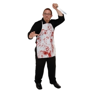 Pack of 6 Bloody Butcher Hallween Horror Fabric Kitchen Aprons One Size - All