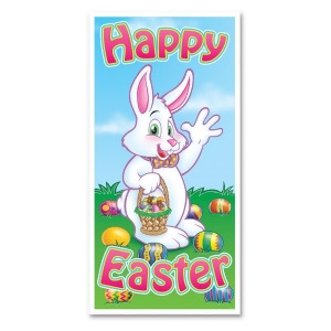 Club Pack of 12 Easter Themed Multi-Colored Happy Easter Door Cover Party Decorations 5' - All