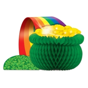 Club Pack of 12 Multi-Colored St. Patrick's Day Pot O' Gold Centerpiece Party Decorations 12.5 - All