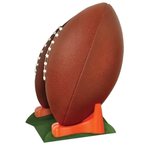 Pack of 12 Brown 3-D Football on Kicking Tee Centerpiece 11 - All