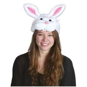 Pack of 12 Plush Bunny Head Hat Easter Costume Accessories - All