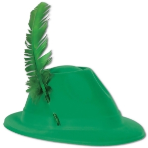 Club Pack of 48 Festive St. Patrick's Day Green Velour Alpine Party Hats - All