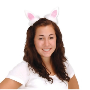 Club Pack of 24 Pink and White Bunny Ear Hair Clip Easter Party Favor Costume Accessories - All