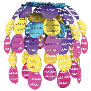 Pack of 12 Hanging Metallic Easter Egg Cascade Party Decorations 24 - All