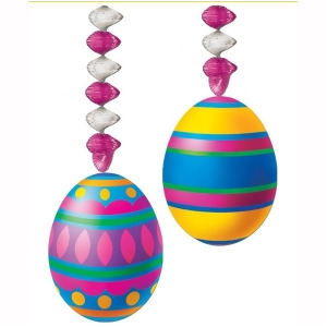 Pack of 24 Multi-Color Easter Egg Danglers Party Decorations 30 - All