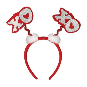 Pack of 12 Glittered Xoxo Headband Boppers Valentines Party Favors - All