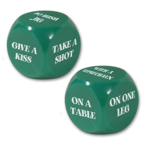 Club Pack of 12 Green and White St. Patrick's Day Decision Dice Games - All