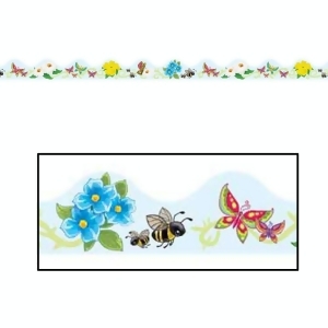 Pack of 144 Vibrant Butterflies and Flowers Bulletin Board Border Trim Signs 3.75' - All