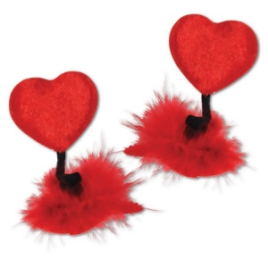 Club Pack of 24 Red Heart Hair Clip Valentine's Day Party Favor Costume Accessories - All