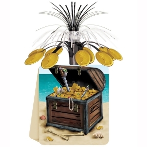 Pack of 12 Metallic Gold Pirate Treasure Foil Centerpiece 13 - All