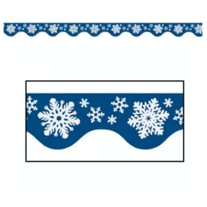 Pack of 144 Colorful Winter Snowflake Bulletin Board Border Trim Signs 3.75' - All