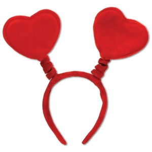 Pack of 12 Red Heart Bopper Headbands Valentines Party Favors - All