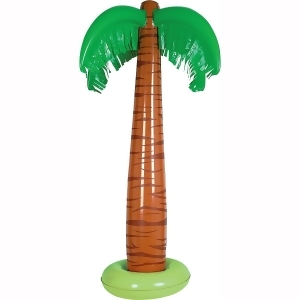 Pack of 6 Inflatable Plastic Tropical Palm Tree Party Decoration 3' - All