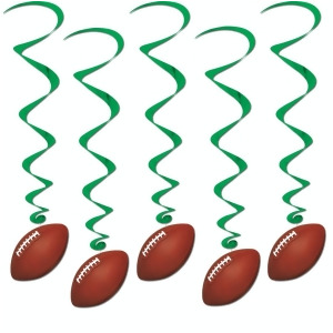 Pack of 30 Football Cut-Out Dizzy Dangler Hanging Superbowl Party Decorations 40 - All