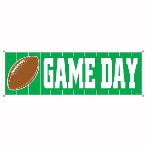Club Pack of 12 Footbal Themed Game Day Sign Banner Party Decorations 5' - All