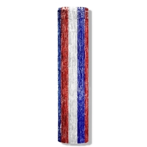 Club Pack of 6 Red White and Blue Gleam 'N Column Hanging Party Decoration 8' - All