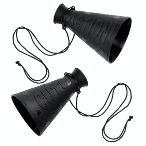 Club Pack of 12 Action Cut Hollywood Movie Theme Megaphone Party Decorations 6 - All
