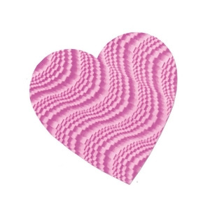 Pack of 72 Embossed Pink Foil Heart Cutout Valentine Decorations 4 - All