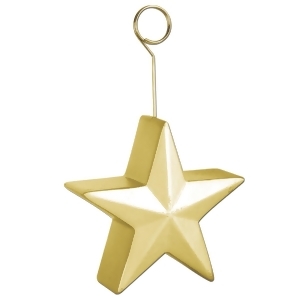 Pack of 6 Gold Awards Night Star Photo or Balloon Holder Party Decorations 6 oz. - All