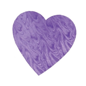 Pack of 72 Embossed Purple Foil Heart Cutout Valentine Decorations 4 - All