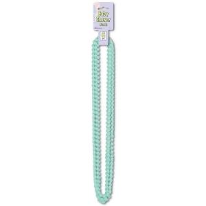 Club Pack of 72 Pastel Green Baby Shower Beaded Necklace Party Favors 33'' - All