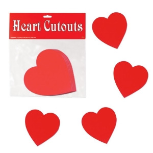 Club Pack of 240 Red Valentine Heart Cutout Decorations 4 - All