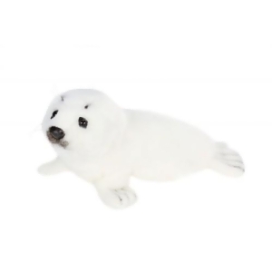 Set of 3 Lifelike Handcrafted Extra Soft Plush White Lying Seal Stuffed Animals 11.5 - All