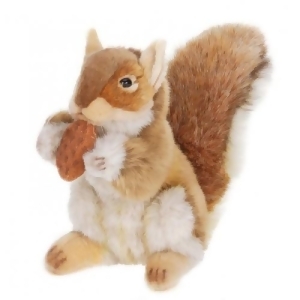 Set of 3 Lifelike Handcrafted Extra Soft Plush Brown Squirrel with Nut Stuffed Animals 8.75 - All