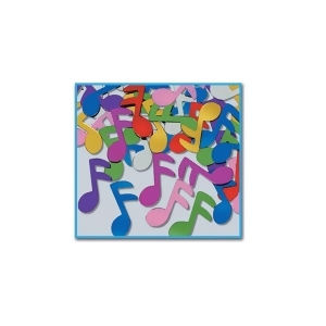 Club Pack of 12 Multi-Colored Fanci-Fetti Musical Note Celebration Confetti Bags 1 oz. - All