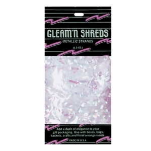 Club Pack of 12 Opalescent Gleam 'N Shreds Decorative Metallic Strands 1.5 Oz - All