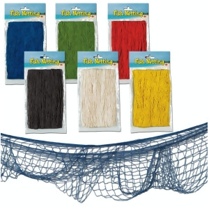 Pack of 12 Under the Sea Tropical Multi-Colored Fish Netting Hanging Party Decor 12' - All