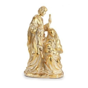 11.5 Gold and Beige Religious Holy Family Christmas Nativity Figure - All