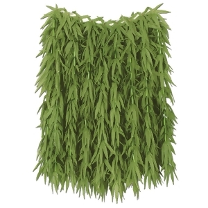 Pack of 6 Tropical Green Adult Sized Fern Leaf Hula Skirts 36 - All