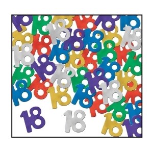Club Pack of 12 Multi-Colored Fanci-Fetti Birthday Celebration Confetti Bags 0.5 oz. - All