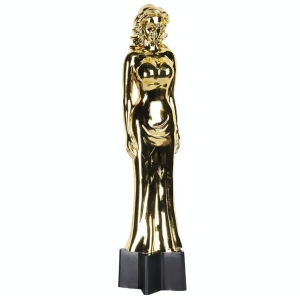 Pack of 6 Hollywood Movie Awards Night Female Statuette Party Favor Decorations 9 - All