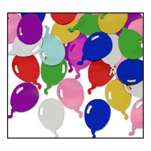 Club Pack of 12 Multi-Colored Fanci-Fetti Balloon Birthday Party Confetti Bags 1 oz. - All