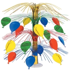 Club Pack of 6 Multi-Colored Ballon Cut-Out Cascade Table Centerpiece Decorations 18 - All