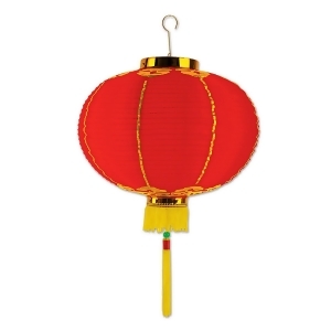 Club Pack of 12 Chinese New Year Good Luck Rayonese Lantern Hanging Decorations with Tassels 12 - All