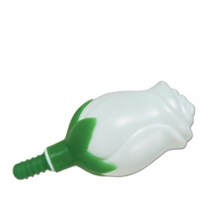 Club Pack of 24 Charming White and Green Bubble Rosebud Bottle Floral Party Favors 2.75 - All