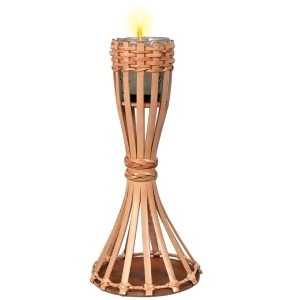 Pack of 6 Tabletop Bamboo Torch Candle Luau Party Decorations 11.5'' - All