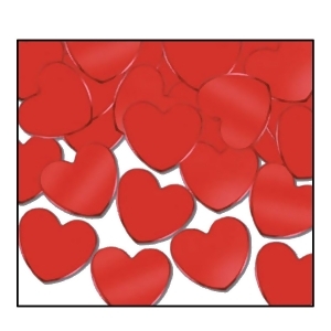 Club Pack of 12 Red Fanci-Fetti Heart Celebration Confetti Bags 1 oz. - All