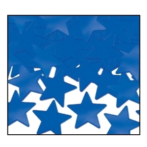 Club Pack of 12 Blue Fanci-Fetti Star Celebration Confetti Bags 1 oz. - All