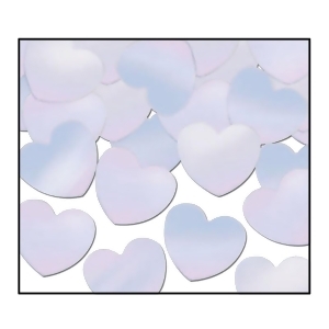 Club Pack of 12 Opalescent Fanci-Fetti Heart Celebration Confetti Bags 1 oz. - All
